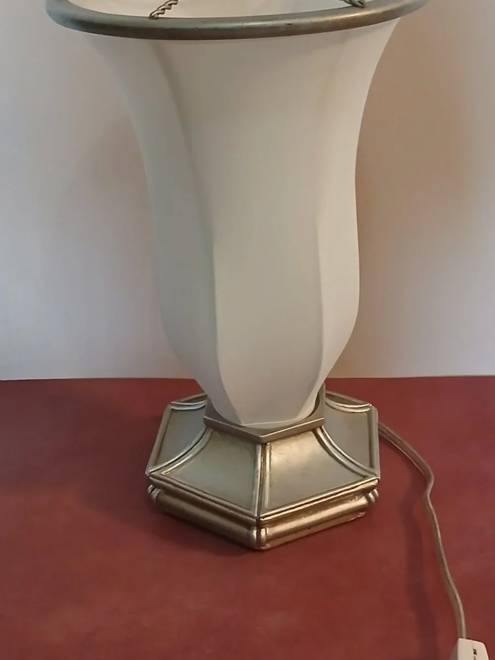 Inverted Hexagon Bell Shape Parlor Lamp-Hampton Bay